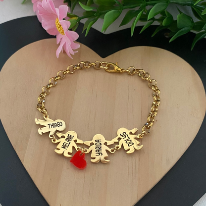 PULSERA NIÑOS ACERO INOXIDABLE DORADO