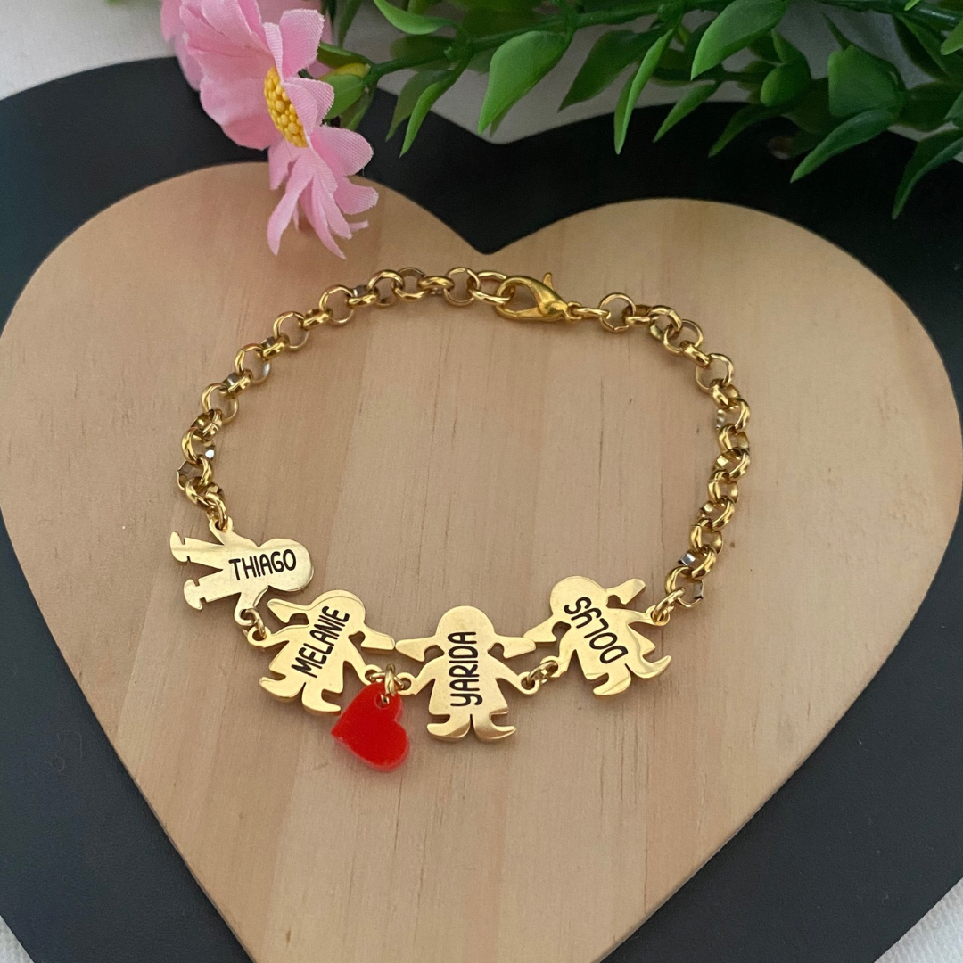 PULSERA NIÑOS ACERO INOXIDABLE DORADO