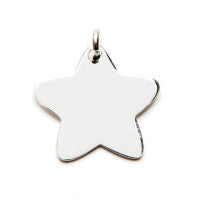 CHARM BASE 18MM ESTRELLA PLATA LEY
