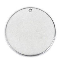 CHARM BASE 34MM BAÑO PLATA
