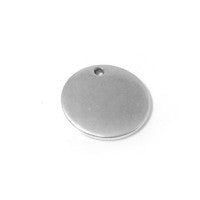 CHARM BASE 20MM BAÑO PLATA