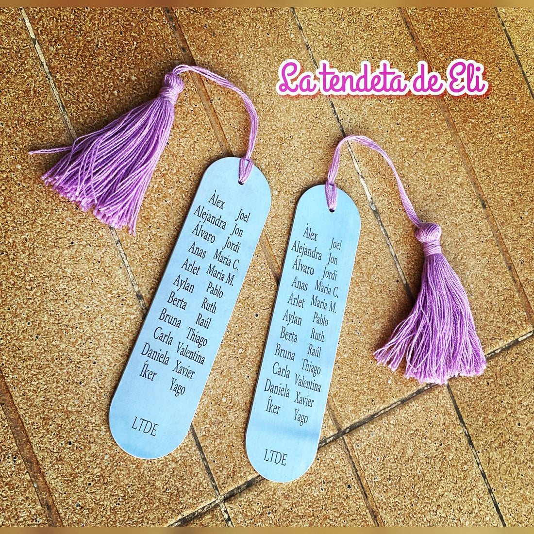 MARCAPÁGINAS BAÑO PLATA